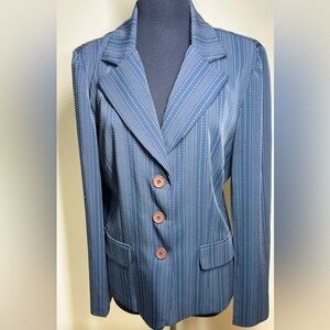 Courtenay Blue Pinstripe Blazer